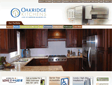 Tablet Screenshot of oakridgemillwork.ca